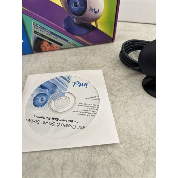 Vintage Retro Intel Easy PC Camera USB Webcam Video Phone Open Box - Picture 2 of 9